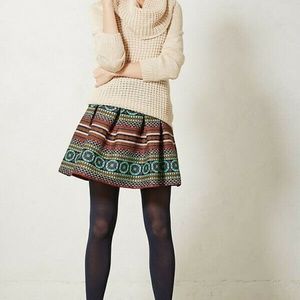 Anthro Nomad Morgan Carper Iremel Brocade Skirt